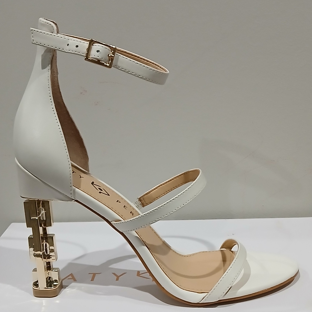 Katy Perry Collections White Sculptural Heels